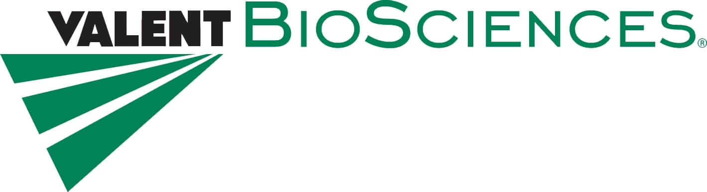 Banner image of the Valent BioSciences logo.