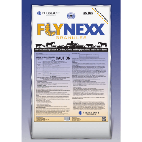 The ingredient list for FLYNEXX Granules.