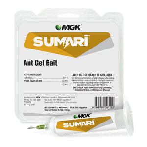 Sumari System – gel bait clamshell shown with gold label