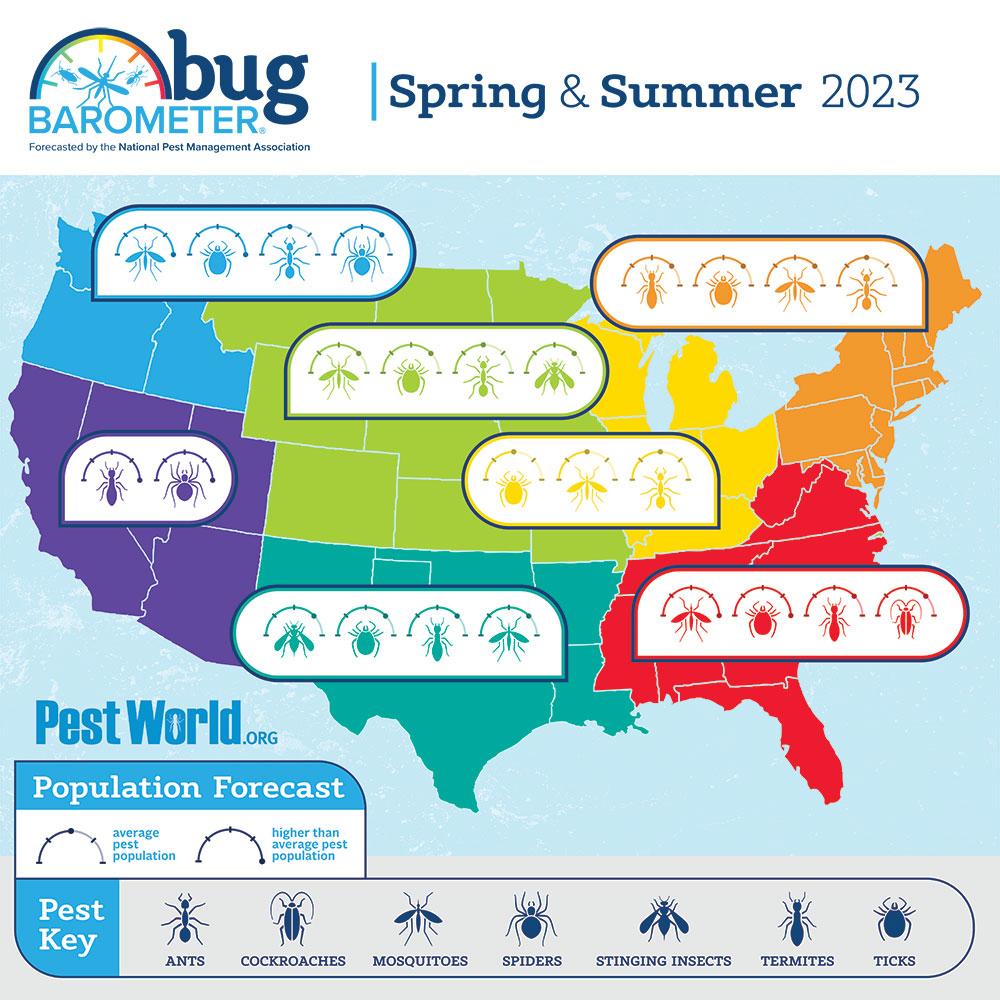 National Pest Management Association - Spring and Summer Bug Barometer