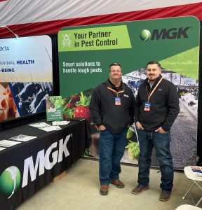 MGK sales reps Nick and Mike at the exhibit at World Ag Expo