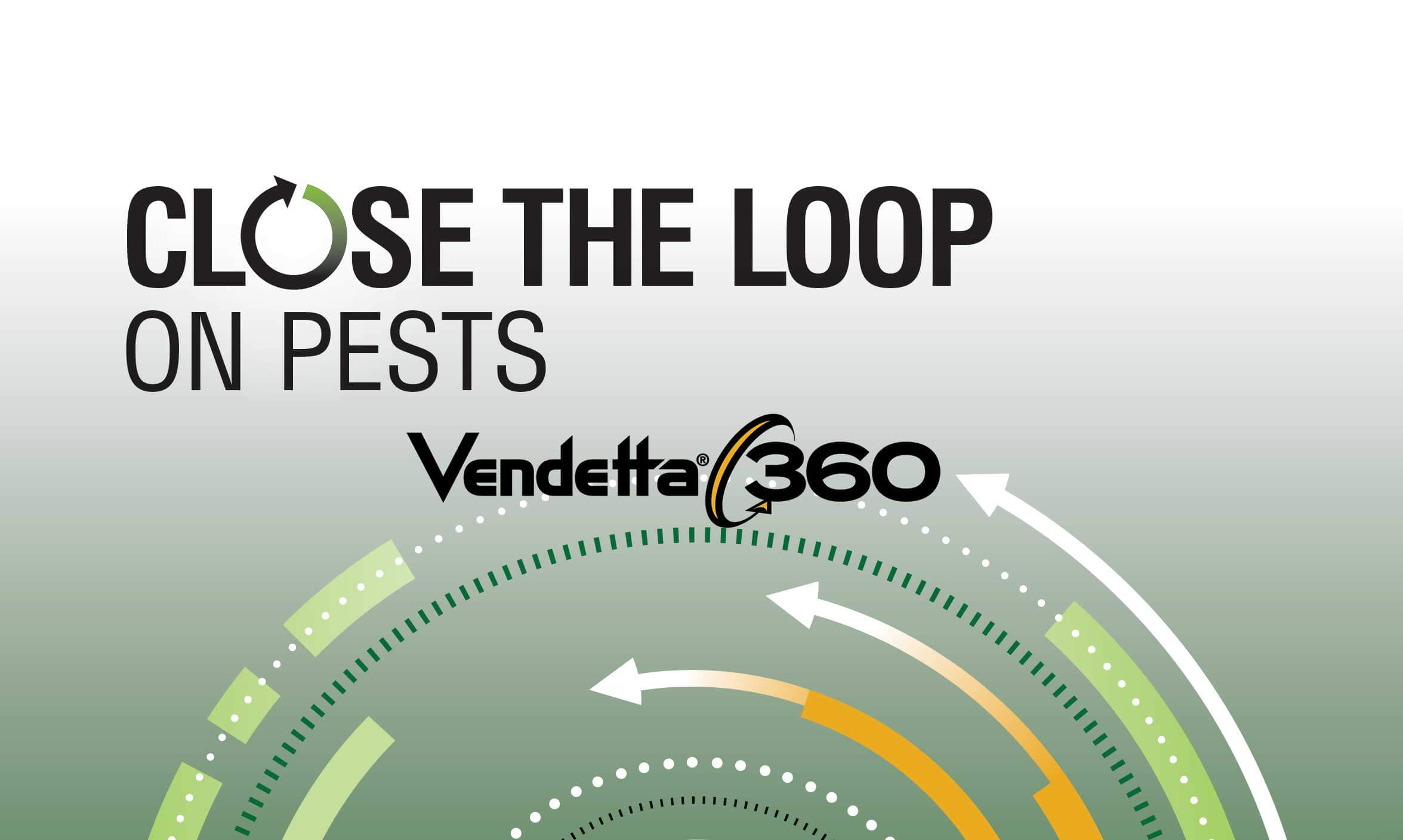 Close the Loop on Pests and Vendetta 360 surrounded by rotating arrows - Rotational Bait