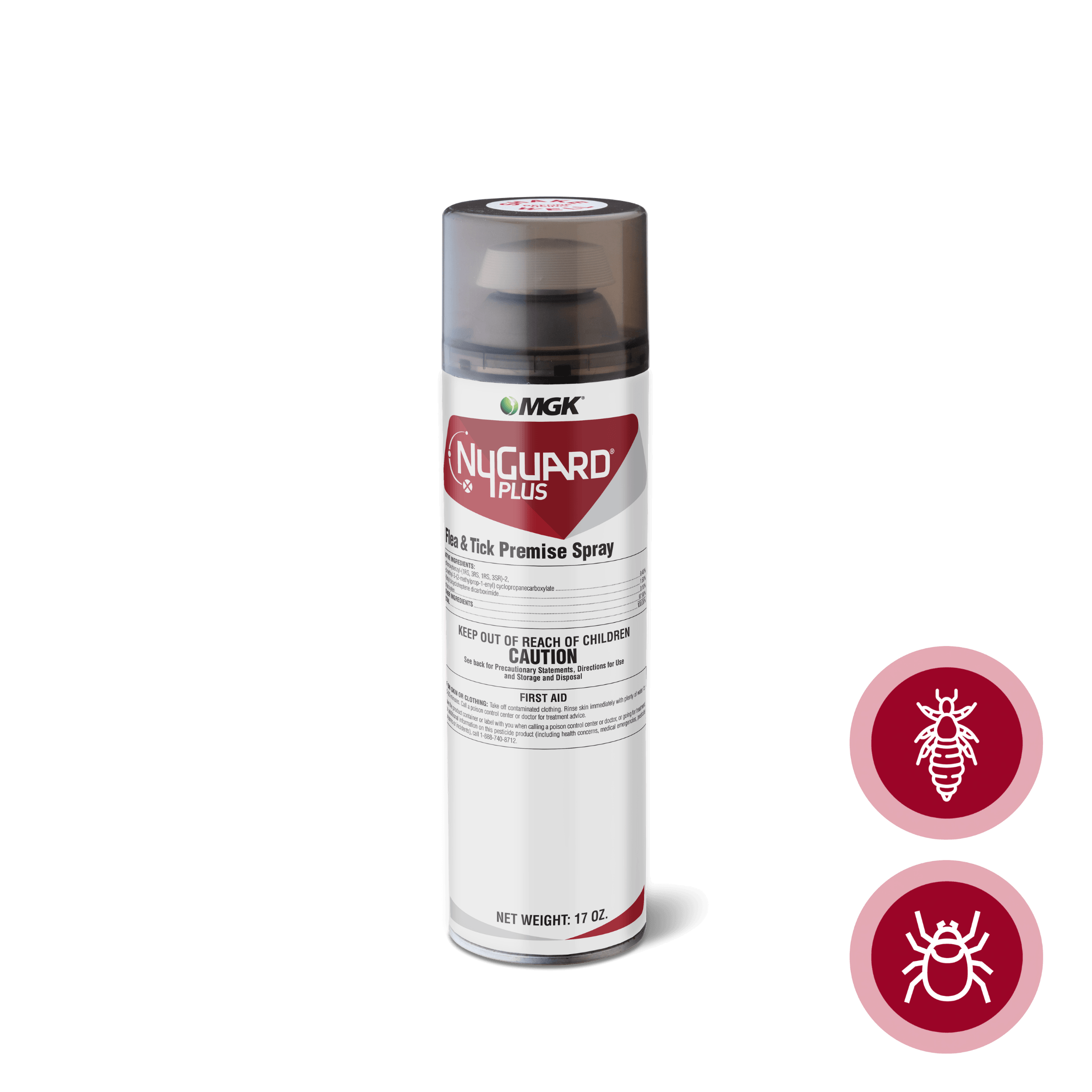 MGK Insecticide Solutions product photos of NyGuard® Plus Flea and Tick Spray aerosol